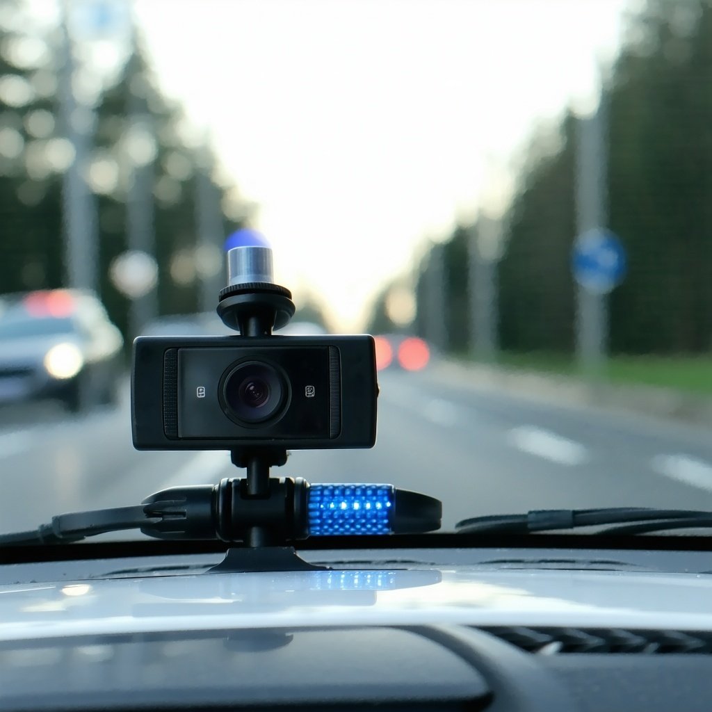 police car dash cam